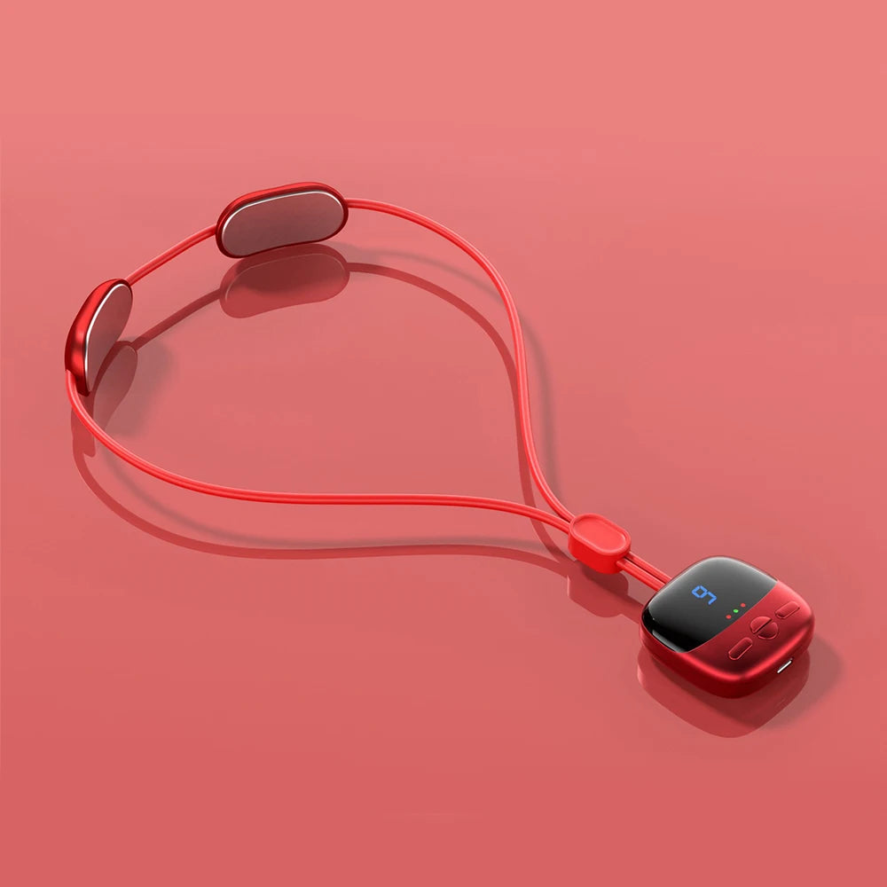 Smart Hanging Neck Massager EMS Muscle Massager Portable Hot Compress Neck and Cervical Spine Massager SPA Relaxation Treatment