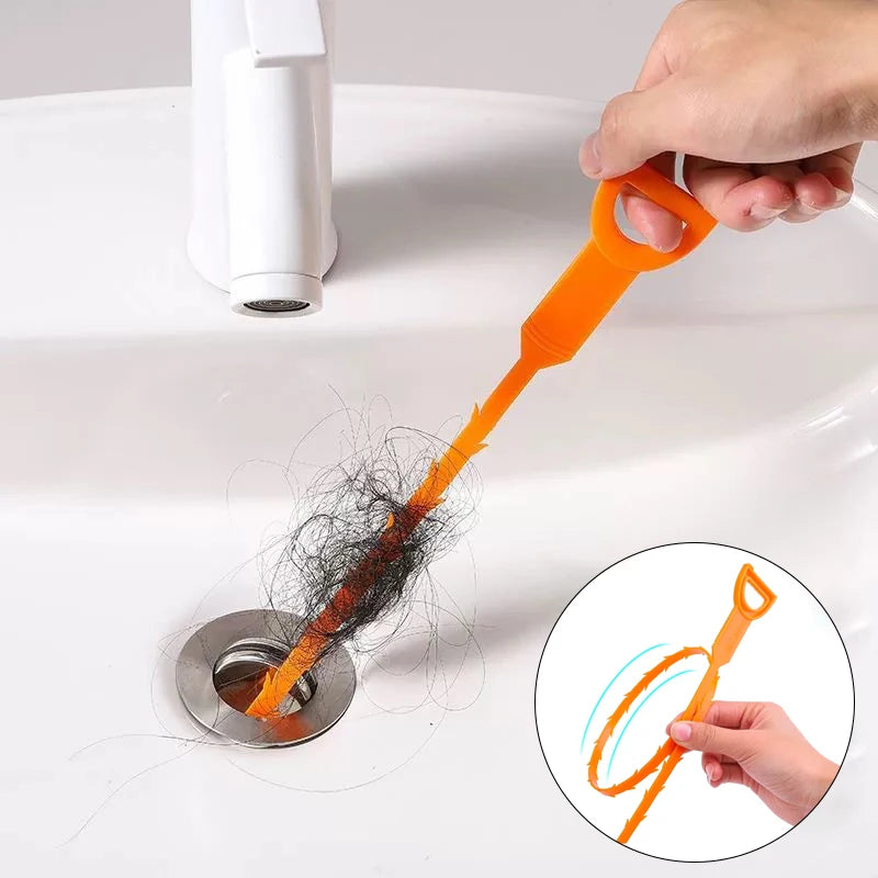 Drain Clog Remover Pipe Cleaner Drain Cleaner Dehairer Hair Drain Unclogger Pipe Cleaning Tool For Bathroom Sinks Shower Bathtub