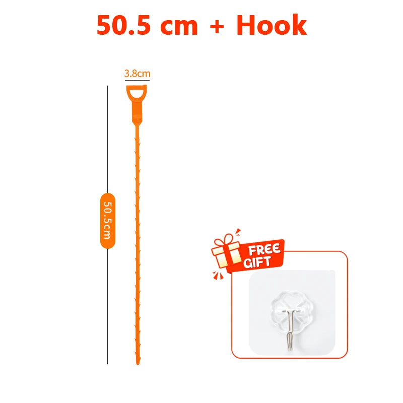 Drain Clog Remover Pipe Cleaner Drain Cleaner Dehairer Hair Drain Unclogger Pipe Cleaning Tool For Bathroom Sinks Shower Bathtub